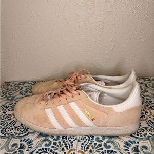 Adidas Pink and White Sneakers